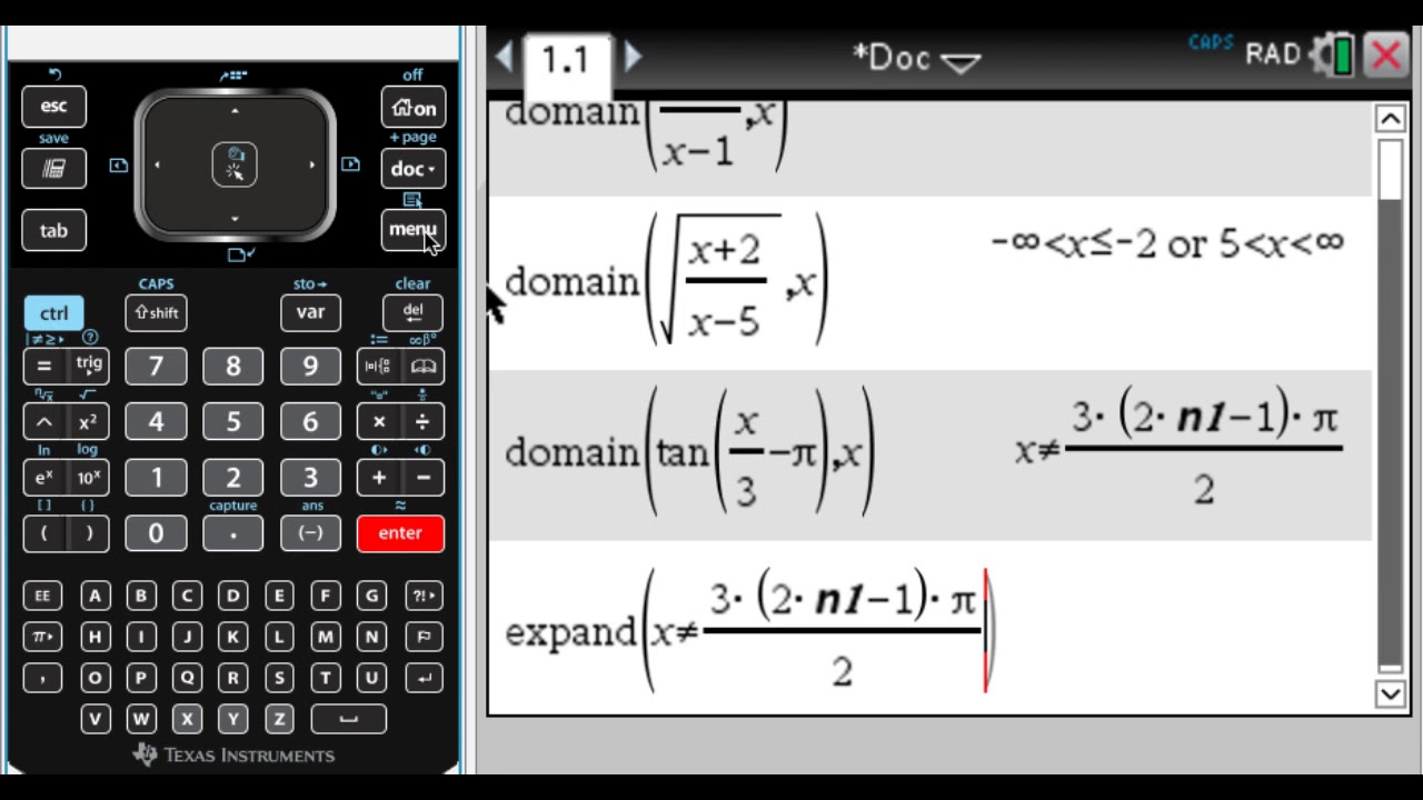 Вычисление тригонометрических функций калькулятор. Как выключить калькулятор it Nspire. Ti Nspire degree Mode. #90.3 Range calculator.