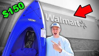 I Bought WALMART'S CHEAPEST Fishing Kayak ($150)