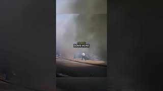 Knocking Down a ROLLOVER Car Crash Fire!