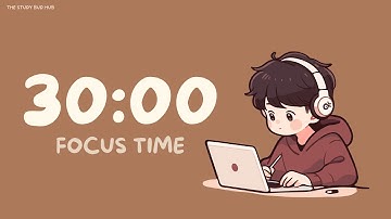 Pomodoro Timer - 30x3 | Serene Rainforest + Lofi 🌱⭒˚ | Focus Study