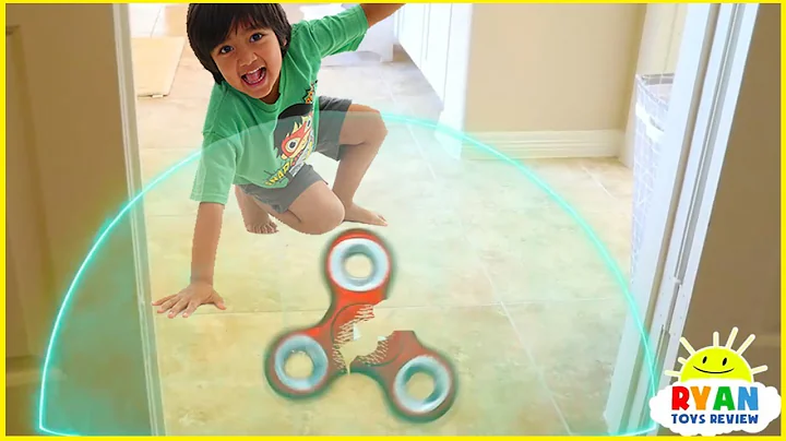 Ryan Pretend Play with Fidget Spinners and Avenger...