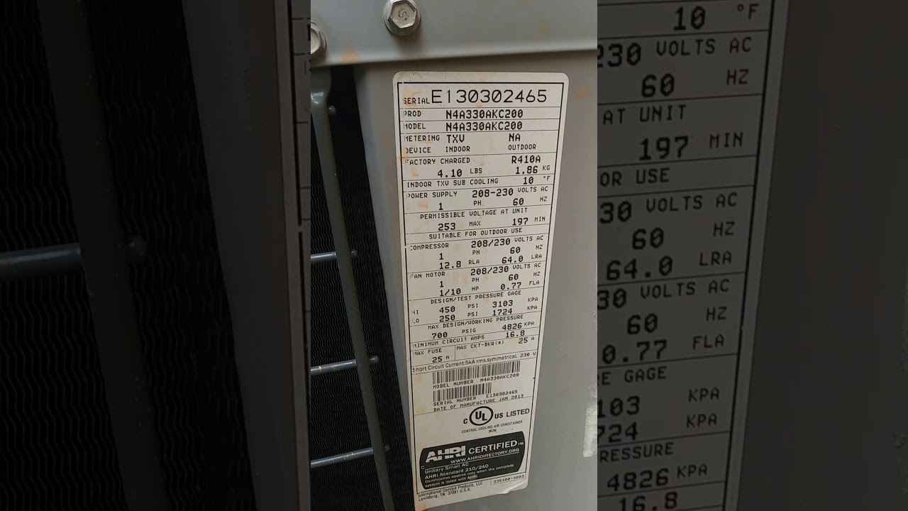 My Aunts 3 Ton 2016 Westinghouse Central Air Conditioner Nordyne My Aunts 3 Ton 2016 Westinghouse Central Air Conditioner Nordyne And A 2017 Tempstar