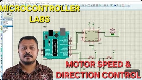 Motor Direction and Speed Control | Proteus Simulation