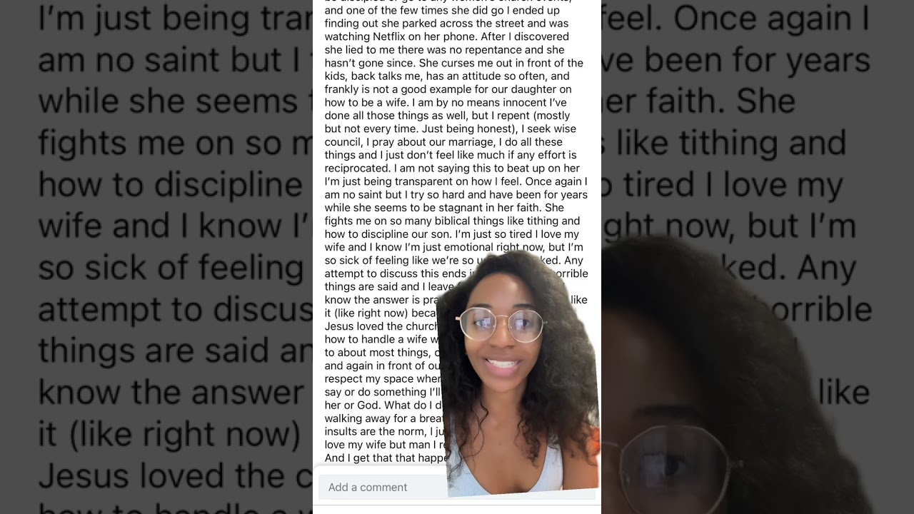 Christian Husband Wants Advices on How to Control his "Unsubmissive Wife"