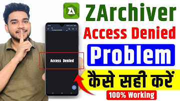 ZArchiver Access Denied Problem Fix 2025 | ZArchiver Permission Error Solution | 100% Working Method