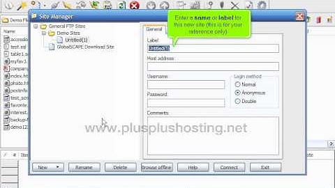 Configuring your website in CuteFTP