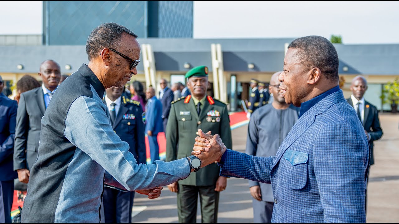 President Kagame welcomes President Faure Essozimna Gnassingbé of the Republic of Togo
