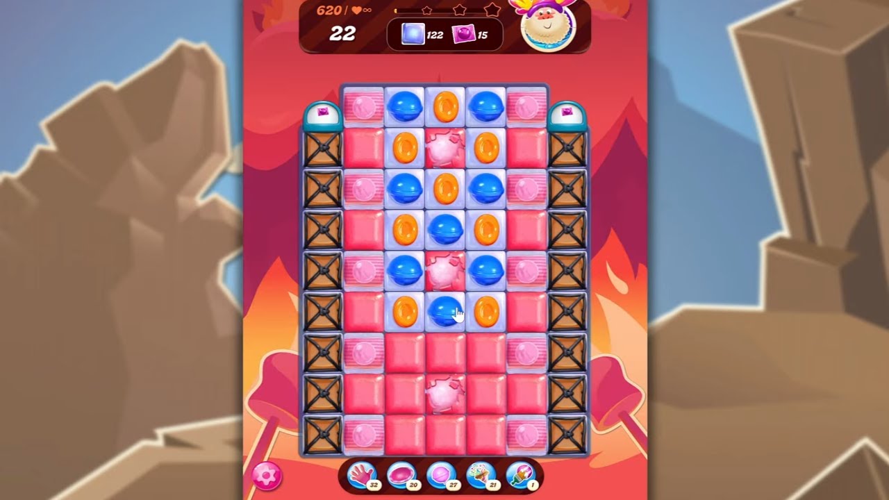 Candy Crush Saga LEVEL 620 NO BOOSTERS (new version)🐟☑️