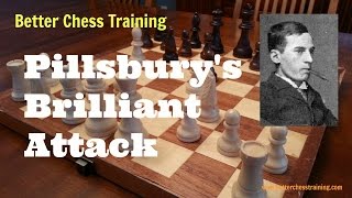 Brilliant Attacking Game by Pillsbury (Beginner Lesson Series)