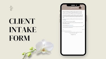 Client intake form for interior designers