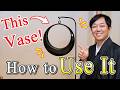 Ikebana Tips: Using the “Full Moon” Vase