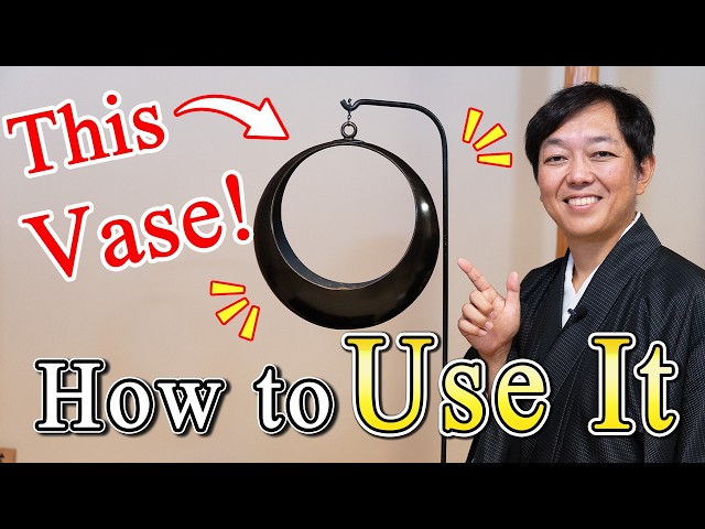 Ikebana Tips: Using the “Full Moon” Vase - YouTube
