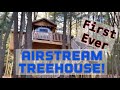 AIRSTREAM TREEHOUSE! Treehouse Glamping at Mohican State Park in Ohio.