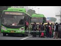 Crowded DTC Buses Vehicles Honking During Rush Hour New Delhi Traffic Every Day Crowded DTC Buses Vehicles Honking During Rush Hour New Delhi Traffic Every Day