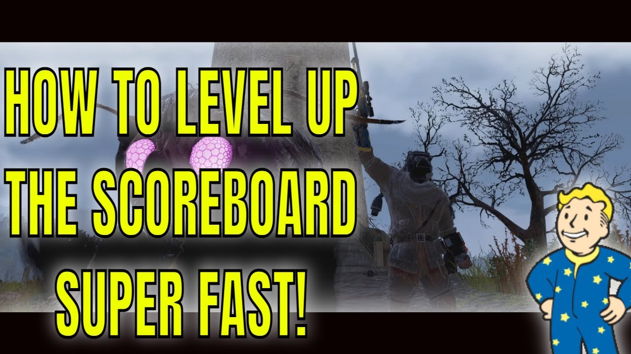 Fallout 76 HOW TO GET 10000 XP FAST TO LEVEL UP SCOREBOARD REALLY FAST!