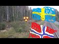 From Sweden across the border to Norway in a freight train Part 1.