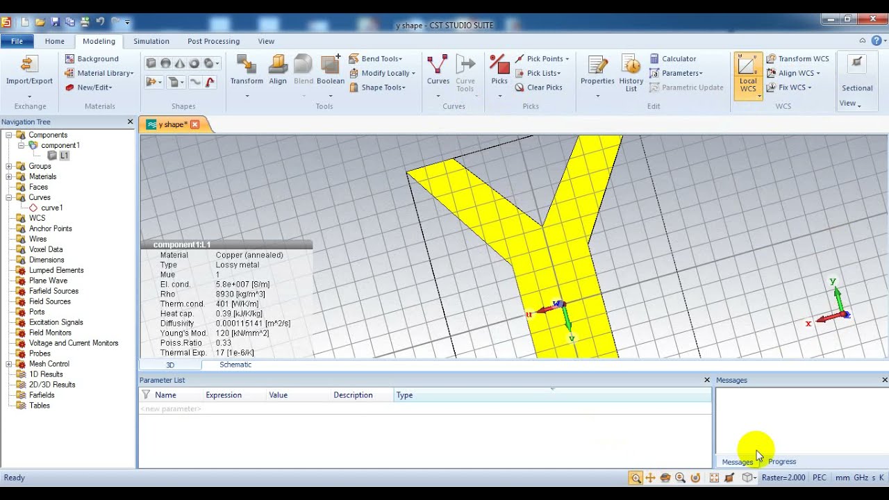 Y shape patch antenna patch antenna design using cst studio basic