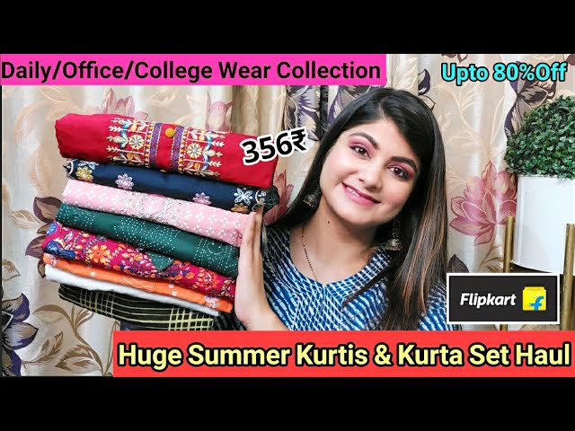 Flipkart Festive kurti haul Starting Rs 339 | flipkart the big billion Days  Sale | Office wear - YouTube