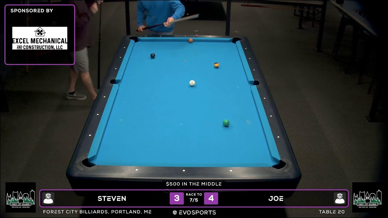 Image of video the STEVEN vs JOE - FOREST CITY BILLIARDS - TABLE 20 | EvoSports 20