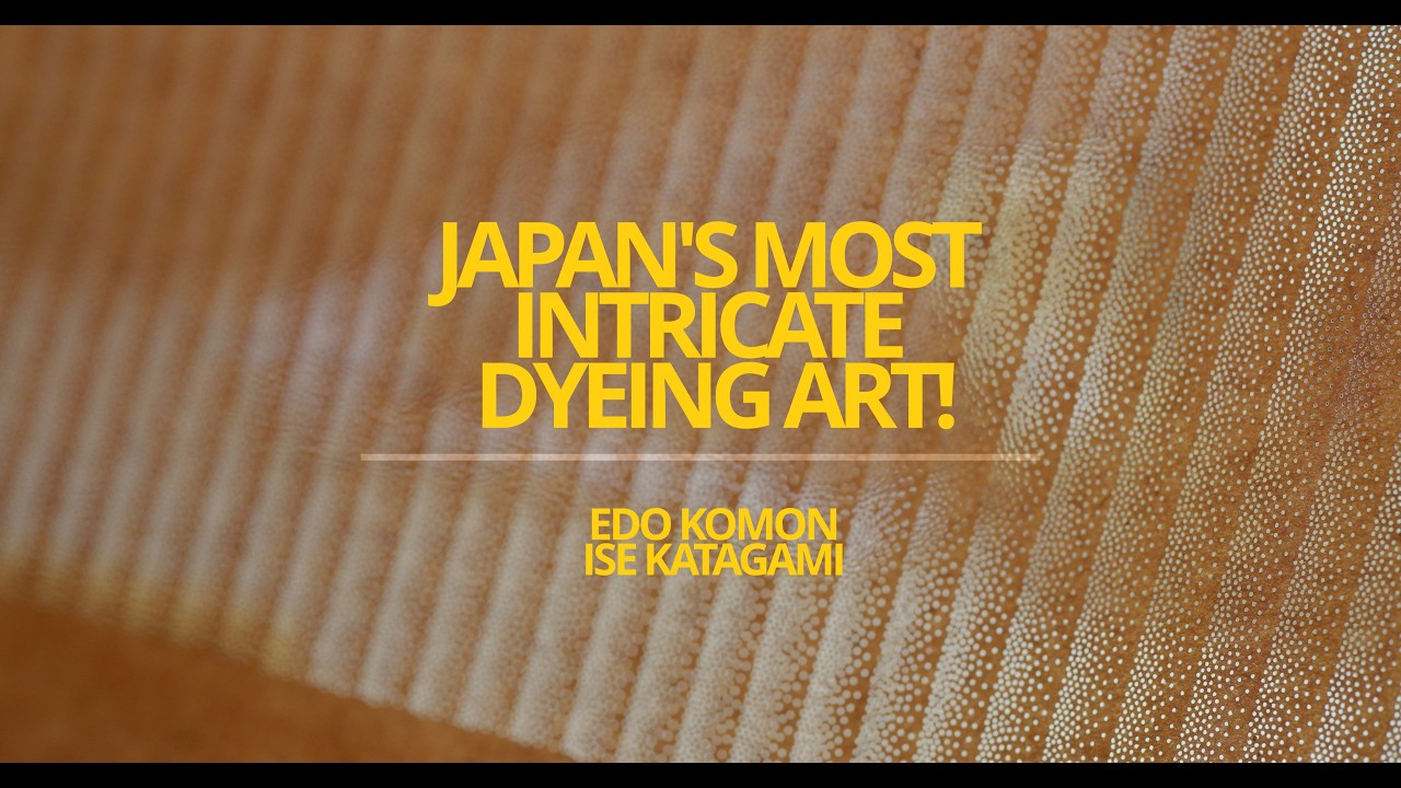 Edo Komon Kimono Dyeing Process from Start to Finish!