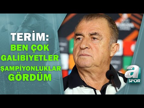 Galatasaray 4 - 2 Marsilya Fatih Terim Maç Sonu Basın Toplantısı / A Spor / Avrupa Gecesi