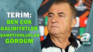 Galatasaray 4 - 2 Marsilya Fatih Terim Maç Sonu Basın Toplantısı / A Spor / Avrupa Gecesi