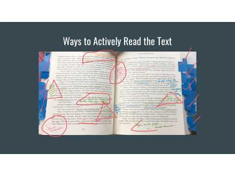 Summer Reading - Annotating A Text