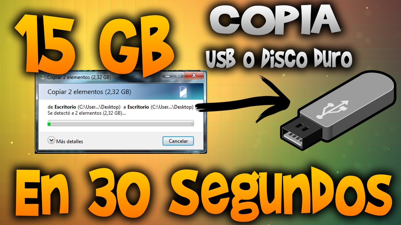 Tutorial Como Pasar 15 GB En 30 Segundos | W7|8|8.1|10 - YouTube