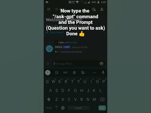 How to use Mee6 slash for /ask-gpt Command in Discord Mobile #roduz #
