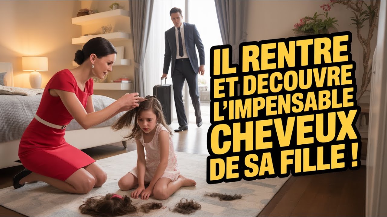 Le milliardaire rentre de voyage et trouve la belle-mère coupant les cheveux de sa fille adoptive