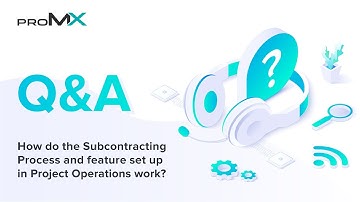 How do the Subcontracting Process and feature set up in Project Operations work?