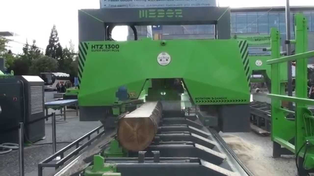 MEBOR'S New, Fastest BAND SAW for logs HTZ 1300 PLUS, Single  & DOUBLE cutting