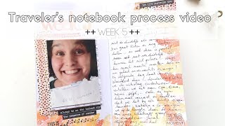 Travelers  notebook process video ** week5 **