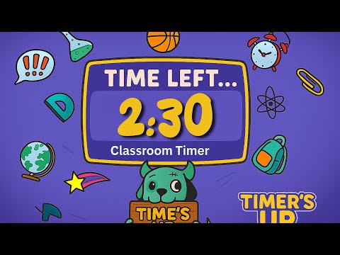 2 Minute 30 Second Countdown Timer | Classroom, Study & Focus Theme