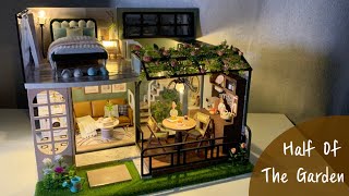 Diy Miniature Half Of The Garden House l 미니어처 하프 가든 하우스