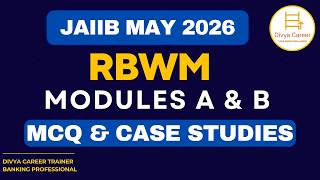 JAIIB RBWM Module A & B MCQs | Important Questions of Retail banking | JAIIB 2026 Exam Preparation