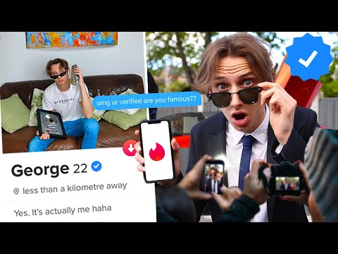 How I Got VERIFIED on Tinder and faked Being a CELEBRITY for a week!!