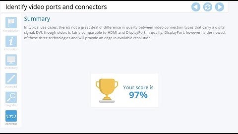 Advanced Hardware Lab 6-3: Identify Video Ports and Connectors
