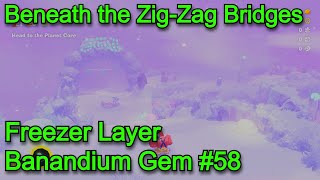 Donkey Kong Bananza - Freezer Layer Banandium Gem - Beneath The Zig-Zag Bridges