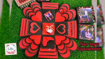 DIY Four layers Explosionbox | how to make four layers Explosionbox by FeelBox