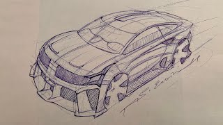 Car concept sketch #carsketch #cardesign #cars #automotive #industrialdesign #sketch #design #art