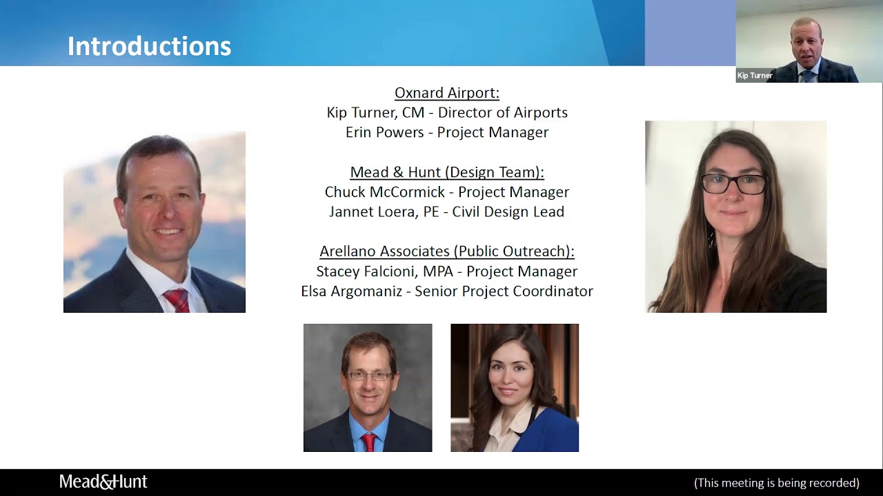 Oxnard Runway and Taxiway Reconstruction Workshop #2 Presentation Slides 11/17/20