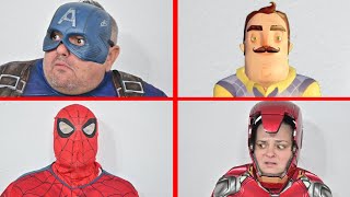 Superheroes and Hello Neighbor  Movie