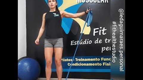 EXERCÍCIO 73 - ELEVAÇÃO LATERAL COM ELÁSTICO - SÉRIE "EXERCÍCIOS COM ACESSÓRIOS"