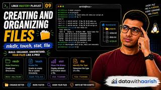 Creating & Organizing Files in Linux | mkdir, touch, stat & file Commands