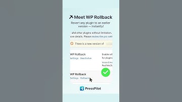 Rollback Any Plugin Update in Seconds! (WordPress Quick Fix)