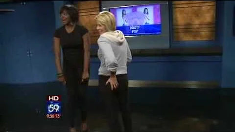 Fox59 Anchor Angela Ganote and the Booty Pop