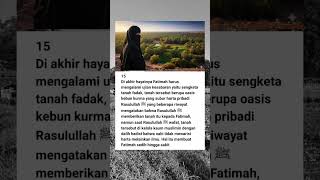Kisah Fatimah Azzahra Putri Rasulullah  Part 15 kisahislami kisahnabimuhammad fatimahazzahra