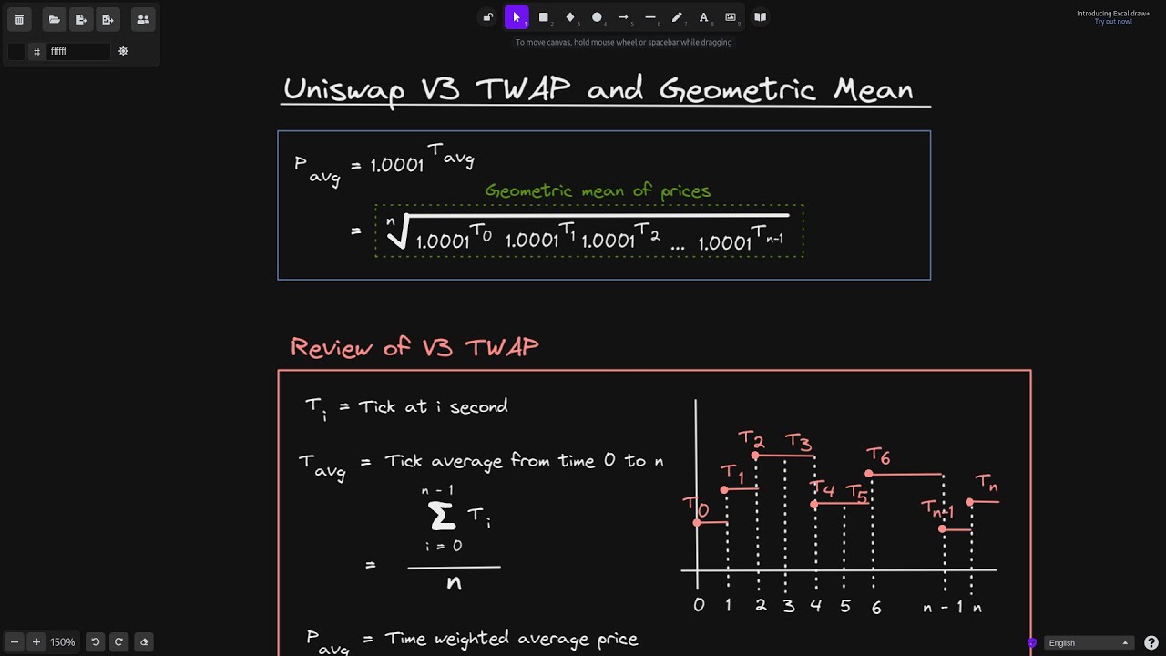 Uniswap V3 TWAP and Geometric Mean