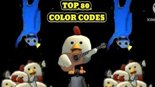 TOP 80 COLOR CODE FOR CHICKEN GUN ( SAD YT CHICKEN) ( 800 SUBSCRIBE SPECIAL VIDEO)